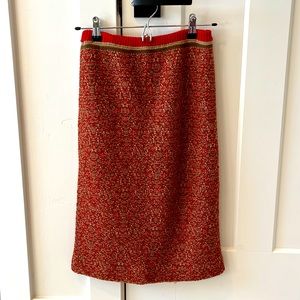 Vintage wool knit skirt in perfect Fall colors.